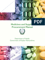 Manual For Medicine and Supplies Procurement KP USAID 2014