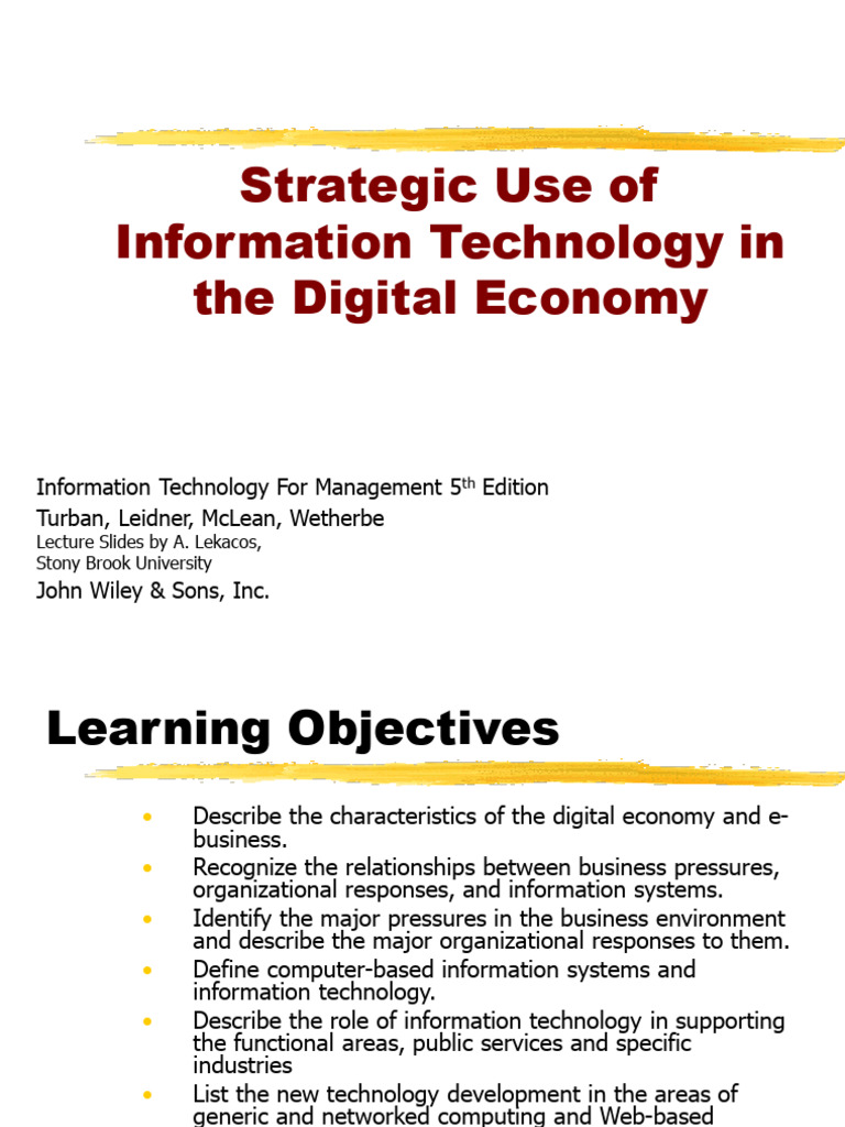 Information Technology For Digital Economy | PDF | Internet ...
