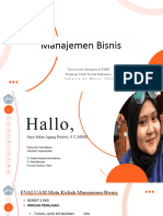 PT-1 Manajemen Bisnis - Perkemb Ilmu Manajemen