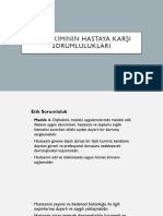 11-5-Di̇ş Heki̇mi̇ni̇n Hastaya Karşi Sorumluluklari