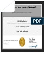 Serge Ikundu Mon Certificat PDF