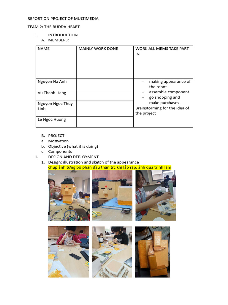 Report On Project of Multimedia | PDF