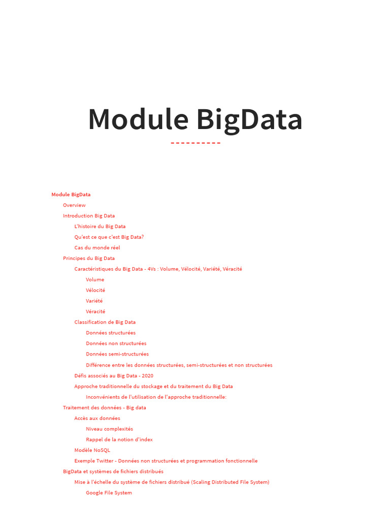Introduction au Big Data et ses enjeux | PDF | Apache Hadoop | Big data