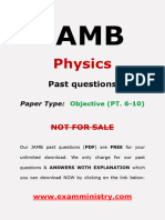 Jamb Phy Questions 6 10