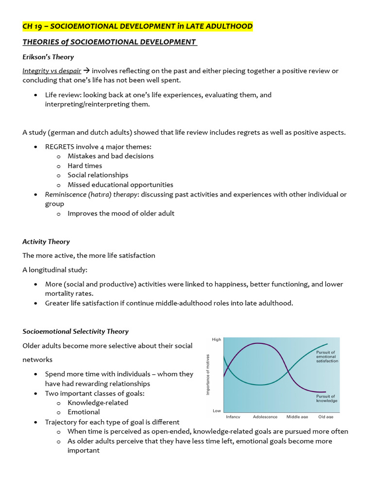204 Final 19 | PDF | Old Age | Attachment Theory
