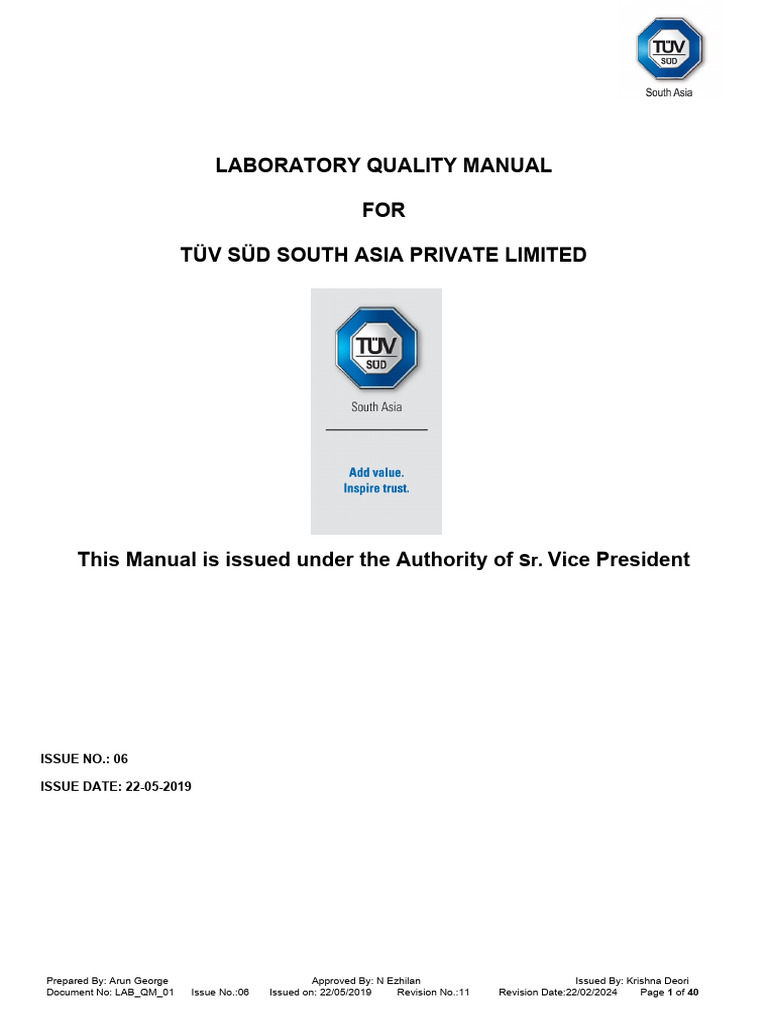 Quality Manual PDF Calibration Employment