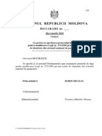 Proiectul pentru modificarea Legii nr. 273/1994 privind actele de identitate din sistemul național de pașapoarte