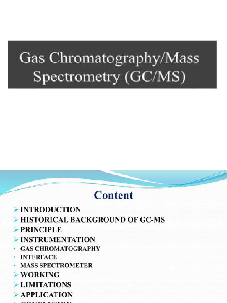 GC MS | PDF