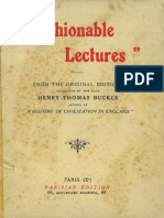 (Library Illustrative of Social Progress 7) Henry Thomas Buckle - Fashionable Lectures - Composed and Delivered With Birch Discipline (1926)