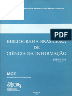 Bibliografia Brasileria de Ciência Da Informação 19801983. v.6