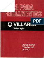 Villares Aços Para Ferramenta Vilares Siderurgia Trabalho a Frio