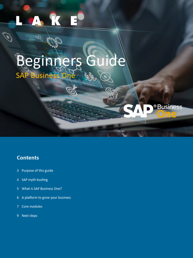 Sap Business One Beginners Guide | PDF | Enterprise Resource Planning ...