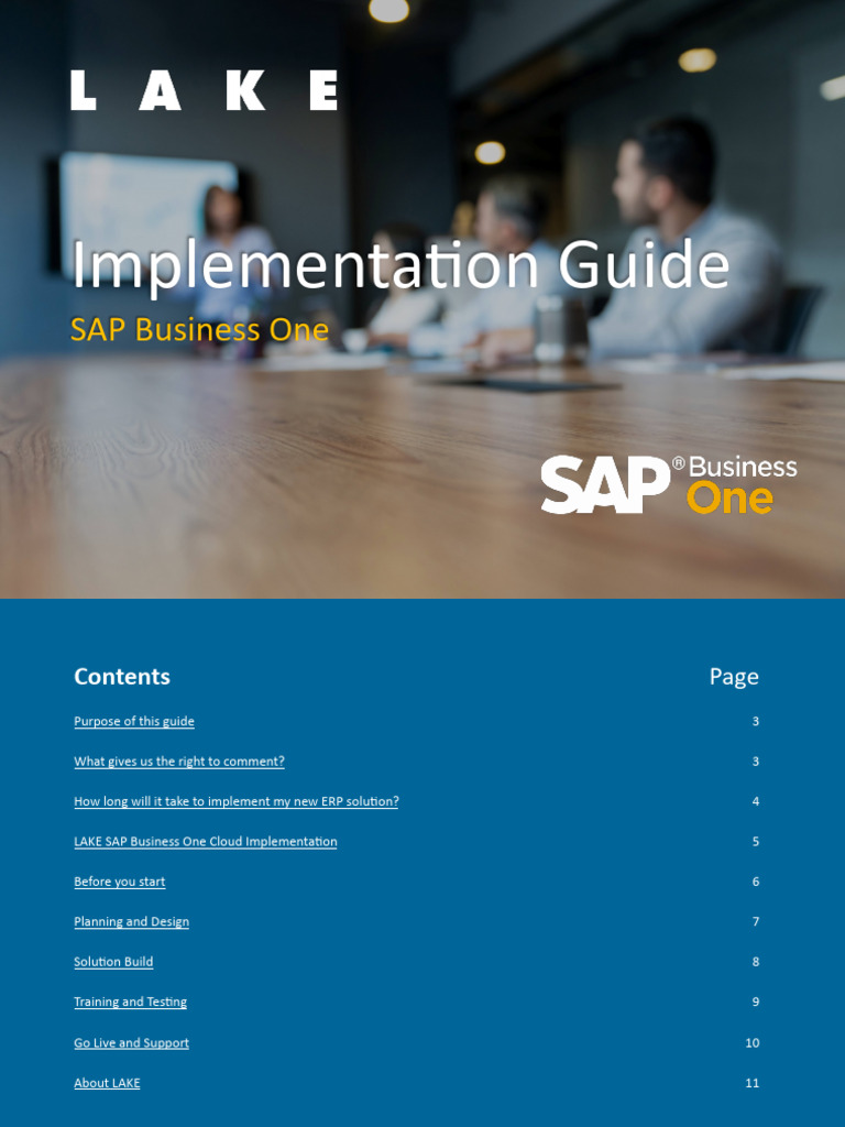 SAP Business One Implementation Guide | PDF | Cloud Computing ...