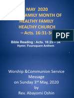 Healthy Family Healthy Church