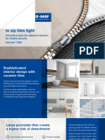 BASF Acronal7808 Back Tile Adhesive Brochure