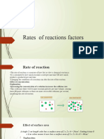 Rates of Reactions Factors