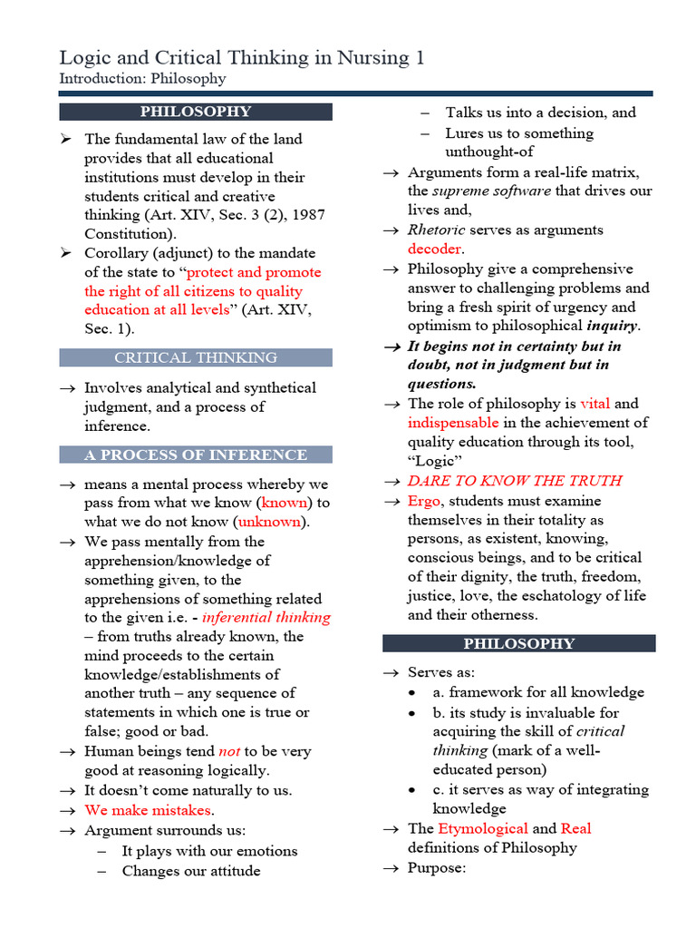 Introduction Philosophy Pdf Knowledge Reason