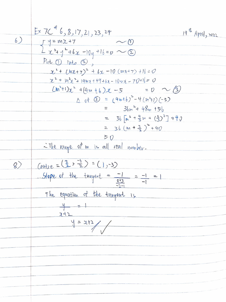 5D02 Maths Ex 7C | PDF