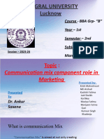Presentation of Advertising Management