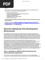 AWS - Exercise 1 - Dev Environment