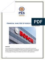 Financial Analysis of Bosch Company