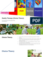 Psy Reality Therapy Choice Theory DR M Suresh Kumar