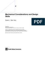 Mechanical Considerations and Design Skills: Sandia Report