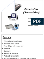Remote Care (Telemedicine) : Presentation By: Rohit Sharada Ambica Sadiq Vandana Kaushik