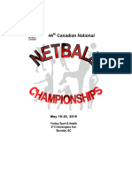 2018 Netball Nationals Program