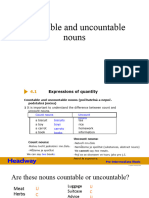 HDW Pre L4 Countable and Uncountable Nouns