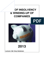 Law of Insolvency