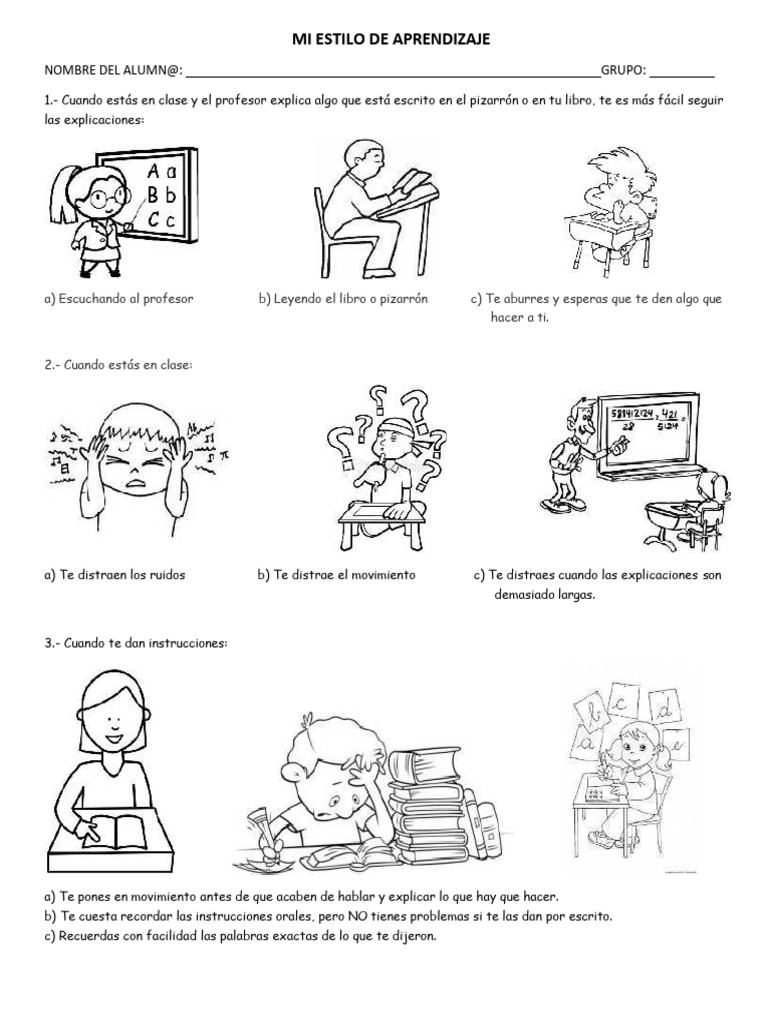 Estilo de Aprendizaje: Test y Resultados | PDF | Cognición | Ciencia ...