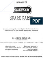 Sunbeam S7 S8 Parts List Manual