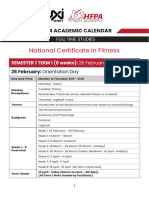 NCIF FT Academic Calendar 2024