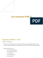 Uso Avanzado HTML 5