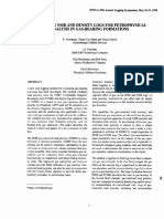 Combining NMR and Density Logs For Petrophysical Analysis in Gas-Bearing Formations