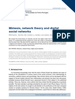 Mimesis Network Theory and Digital Social Networks
