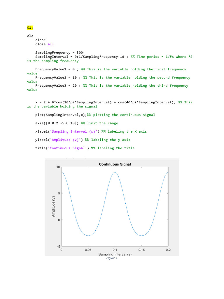lab2 (1) 2 | PDF | Discrete Time And Continuous Time | Frequency