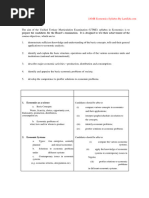 JAMB Economics Syllabus by LarnEdu