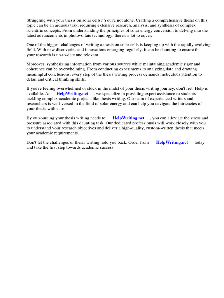 Thesis Solar Cell Pdf Photovoltaics Solar Cell