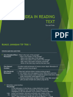 Main Idea in Reading Test