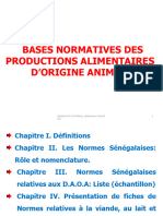 Bases Normatives Des Productions Alimentaires o A