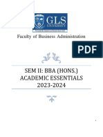 Sem II BBAH Academic Essentials 2023-24 Final