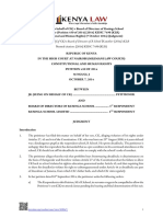 JK (Suing On Behalf of CK) V Board of Directors of Rusinga School & Another (2014) KEHC 7490 (KLR)