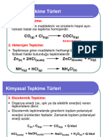 Kimyasal Reaksiyonlar