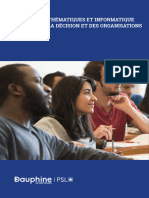 Brochure Mathematiques Informatique Decision Organisations Dauphine