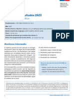 RBD16467 - DIA - MATEMATICA - II - B (HC-310) - Resultados - Asignatura - Monitoreo - 2023
