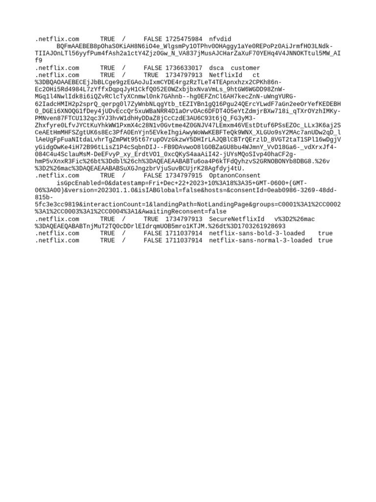 Netflix User Consent and Session Data | PDF | Business | Computers