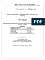 Department of Computer Science & Engineering: Research Methodology & Intellectual Property Rights (RM-IPR) (21RMI56)