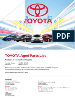 20231115 TOYOTA GENUINE PARTS CLEARANCE - Catalogue